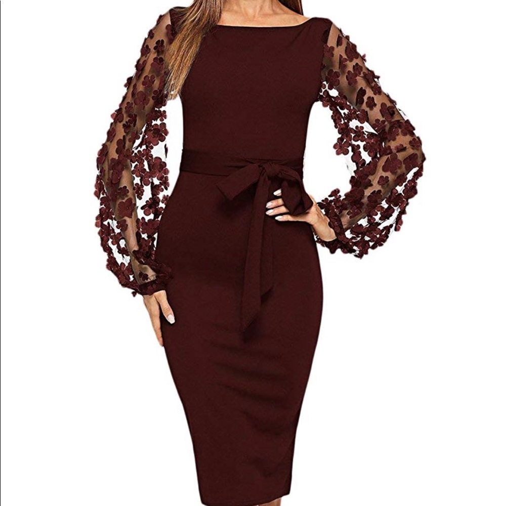 Burgundy Dress